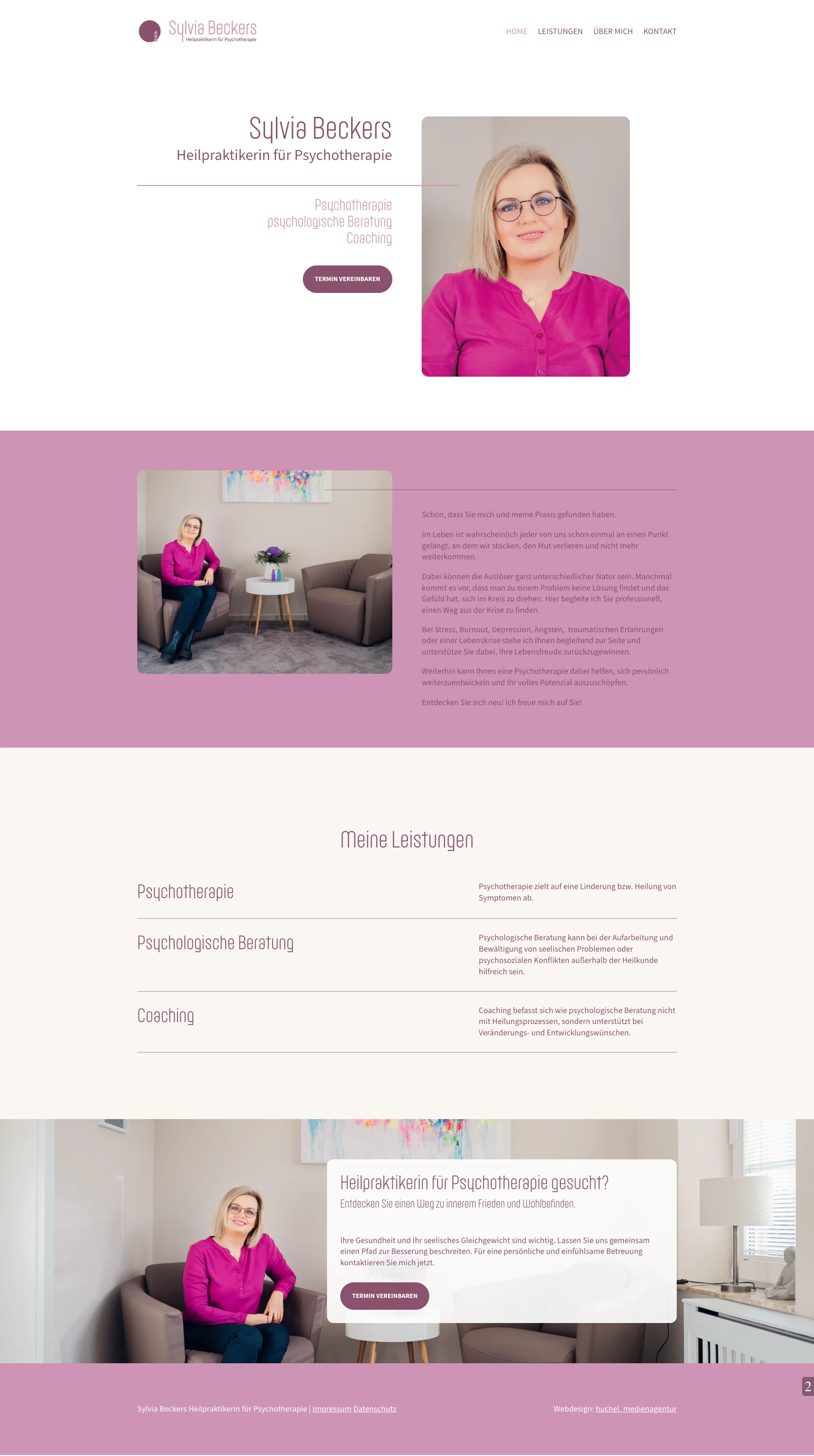 Sylvia Beckers Psychotherapie Psychologische Beratung Coaching Höngen Selfkant Heinsberg