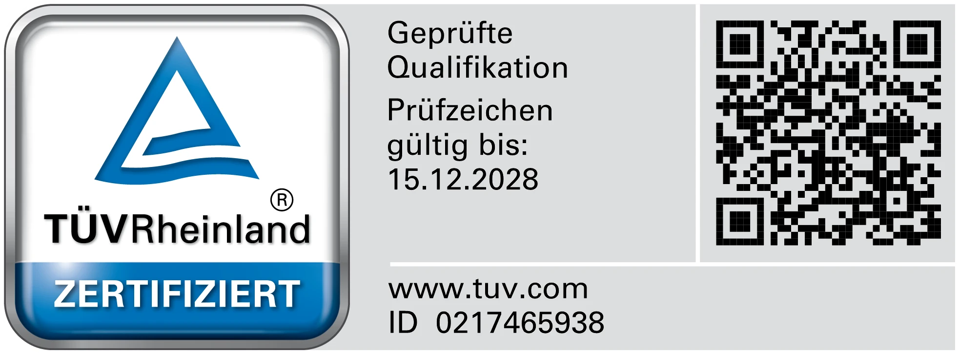 TÜV Rheinland Prüfzeichen