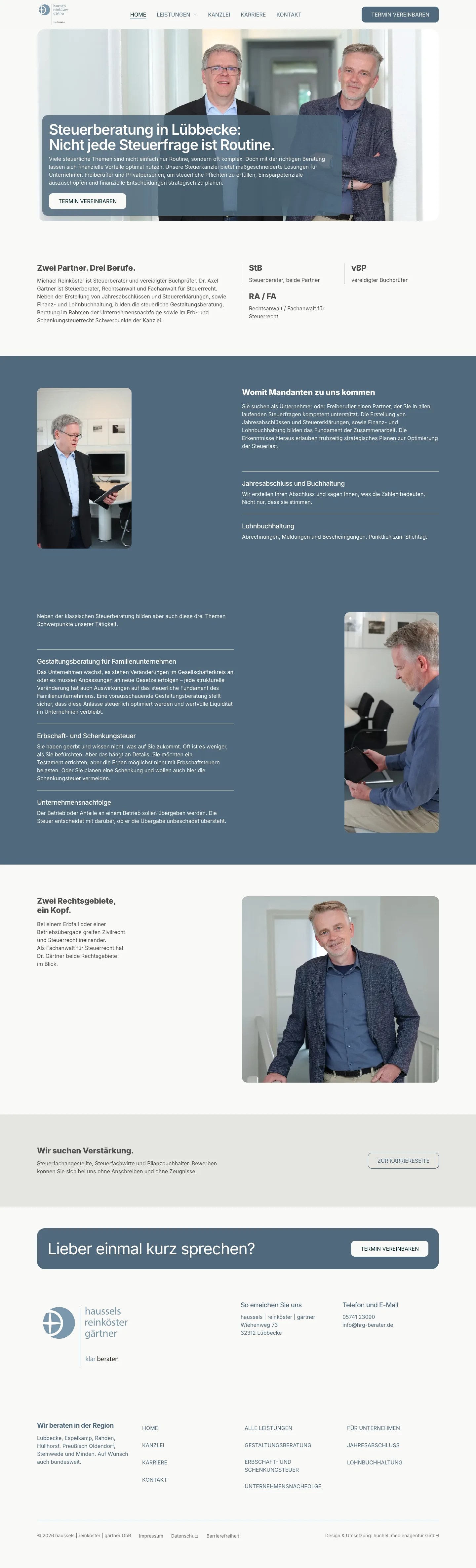 Website HRG Berater